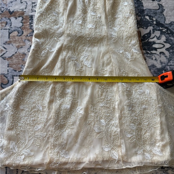 Oh Polly Cream Strapless Mini Dress - Picture 4 of 7